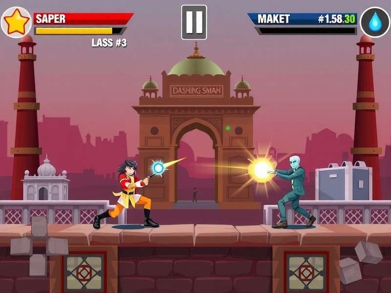 Intense Combat in Delhi Dashing Smash Delhi Dashing Smash Gameplay Screenshot